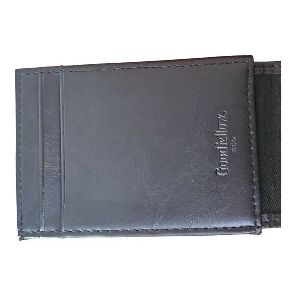 NWOT Men's Goodfellow & Co. Black RFID Wallet Card Case in Black - Picture 1 of 3